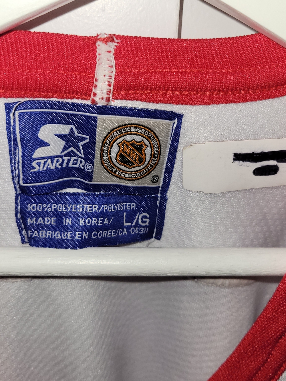 STARTER Vintage Ottawa Senators White and Red NHL Jersey, Large - Picture 2 of 3